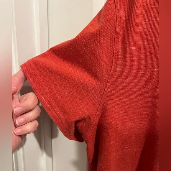 Saks Fifth Avenue Men’s Polo Style Shirt Size XL Red & Pink ❤️🩵 - Picture 7 of 8